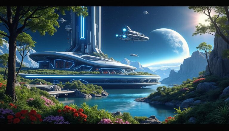 Starbase : un équilibre fascinant entre une base spatiale futuriste et des écosystèmes préservés