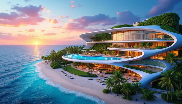 découvrez un hôtel futuriste à cancún, où l'innovation rencontre le confort. plongez dans une oasis technologique avec des vues imprenables sur la mer des caraïbes, alliant modernité et élégance pour un séjour inoubliable.